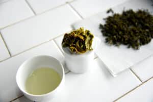 Green tea tasting